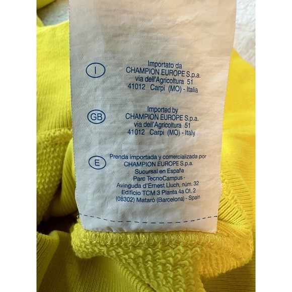 Vintage 70s Champion Hoodie Red Label Reverse Weave Warm Up Medium **Stain** - Picture 11 of 16